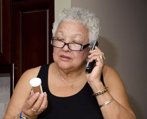 Calling about her medicine